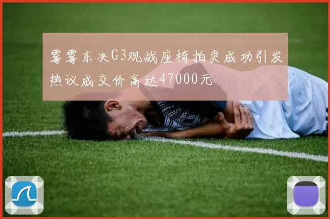 霉霉东决G3观战座椅拍卖成功引发热议成交价高达47000元